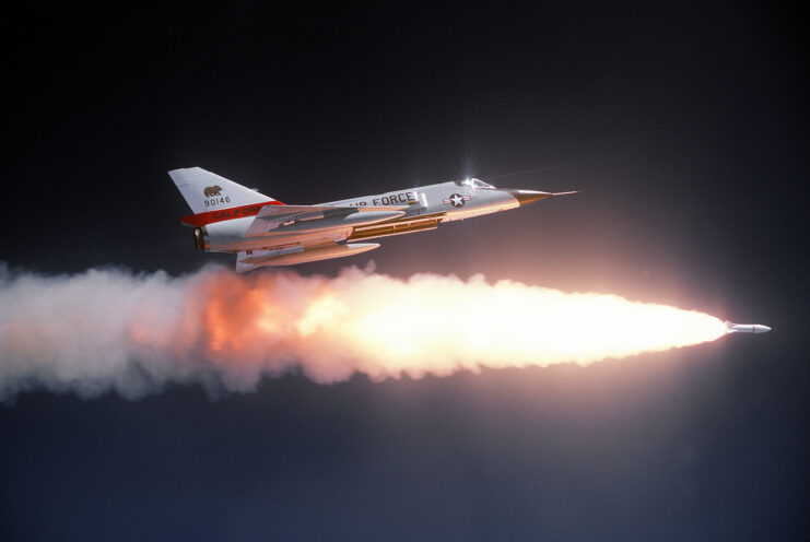 Convair F-106A Delta Dart firing a Douglas AIR-2 Genie