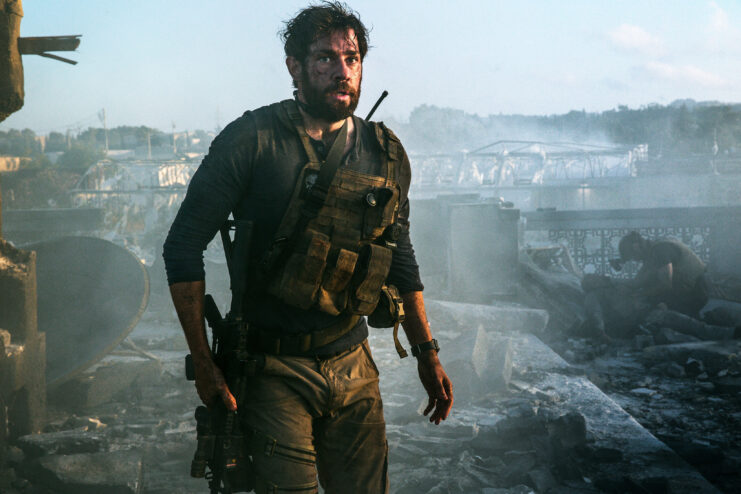 John Krasinski as Jack Silva in '13 Hours: The Secret Soldiers of Benghazi'