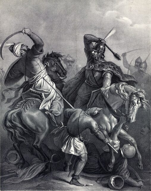Artist's rendition of the Battle of Varna