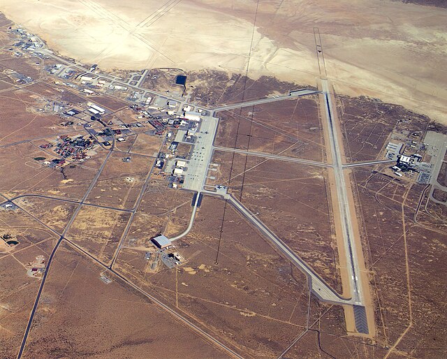 Aerial view of Edwards Air Force Base, California
