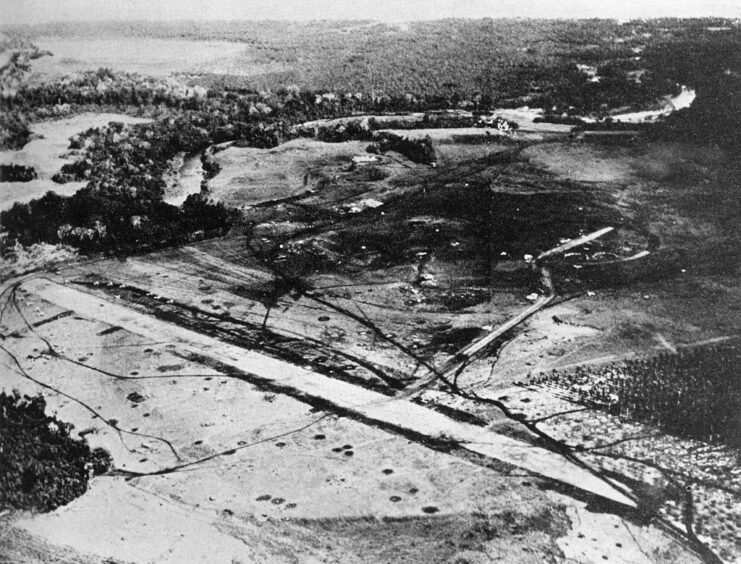 Aerial view of Henderson Field