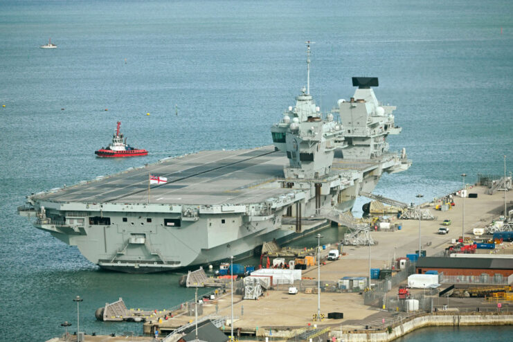 HMS Prince of Wales (R09) docked