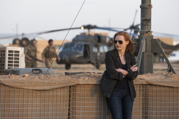 Jessica Chastain as Maya in 'Zero Dark Thirty'