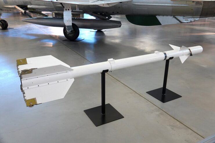 K-13 air-to-air missile on display
