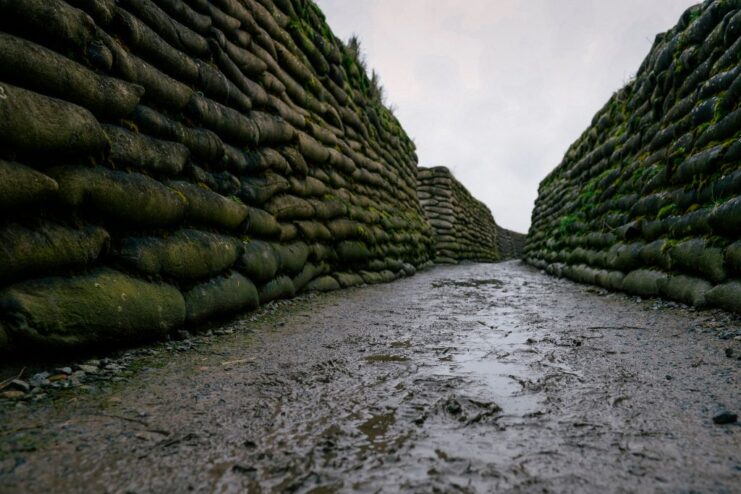 View down the length of the Trench of Death