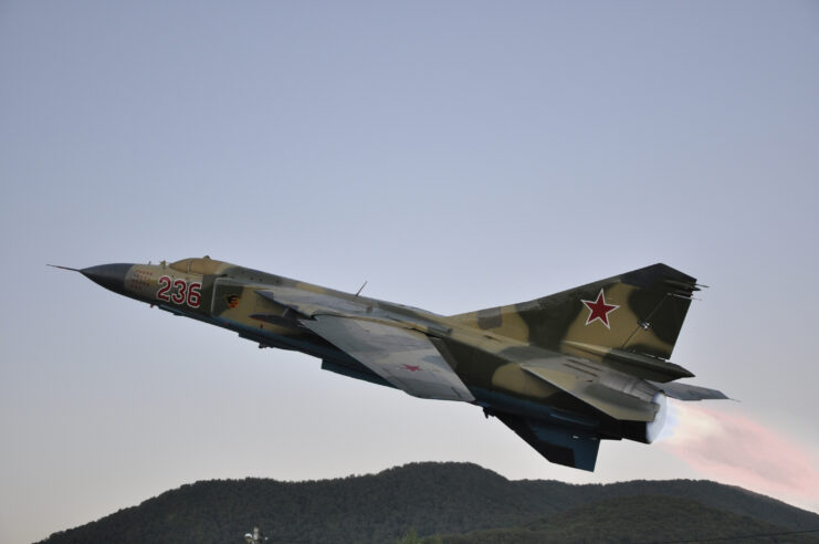 Mikoyan-Gurevich MiG-23 in flight