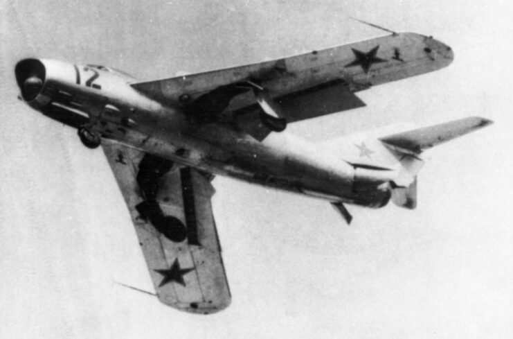 Mikoyan-Gurevich MiG-17 in flight
