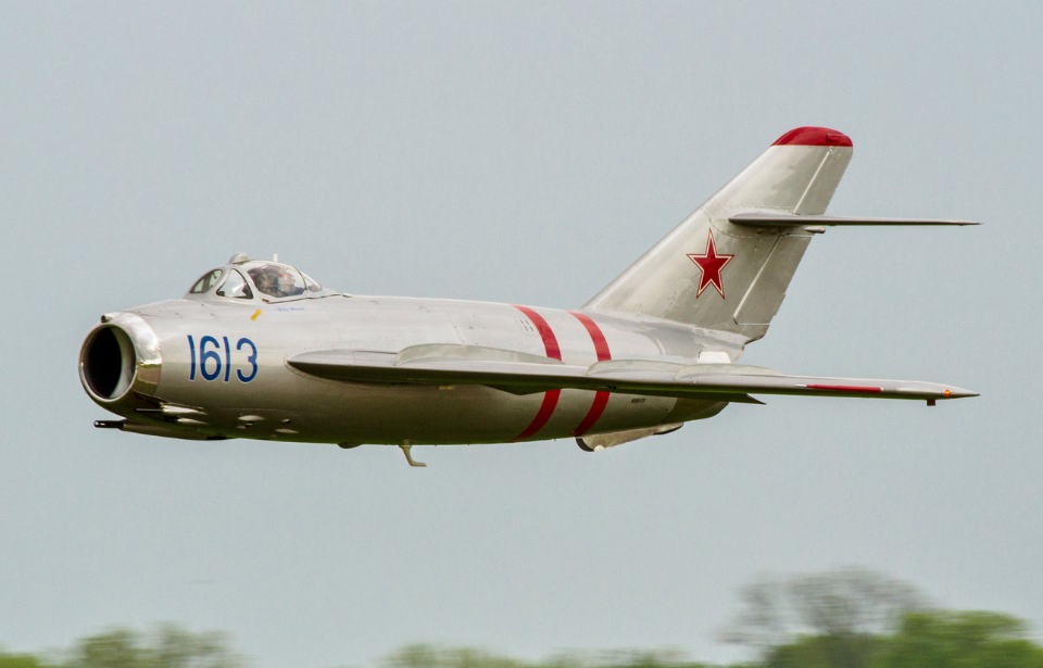 Mikoyan-Gurevich MiG-17 in flight