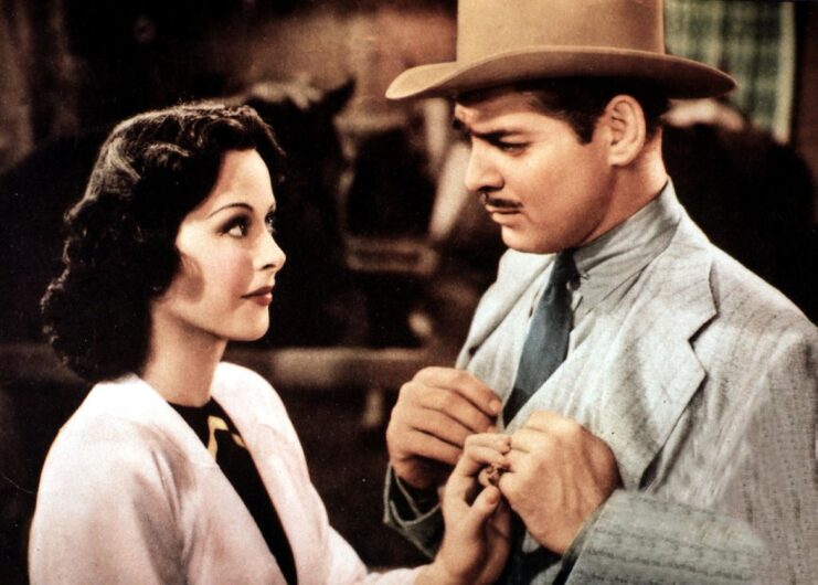 Hedy Lamarr and Clark Gable as Karen Vanmeer and "Big John" McMasters in 'Boom Town'