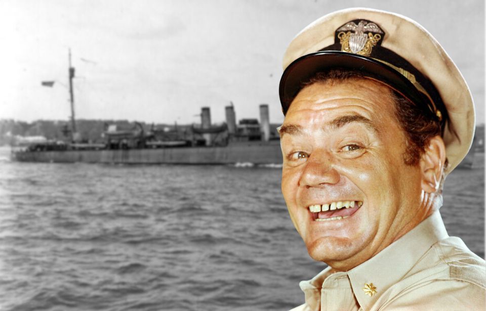 Photo Credits: 1. US Navy / US Naval History and Heritage Command Photograph / Wikimedia Commons / Public Domain. 2. semyers / MovieStillsDB. 