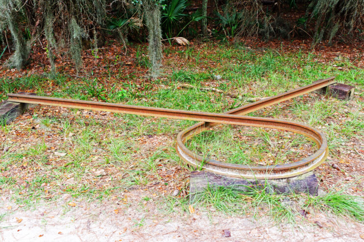 Image of A Sherman Necktie on the ground.