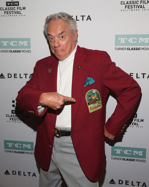 Donnie Dunagan standing on a red carpet