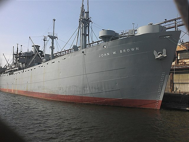 SS John W. Brown docked at port