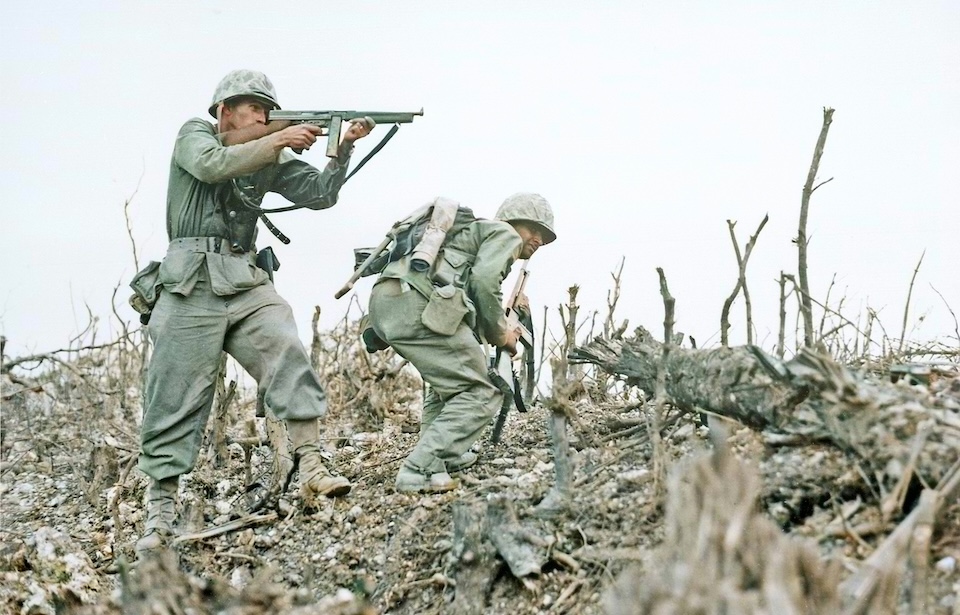 Photo Credits: Pictures from History / Universal Images Group / Getty Images (colorized by Palette.FM and cropped). 