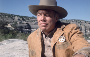 George Kennedy as Sheriff July Johnson in 'Bandolero!'