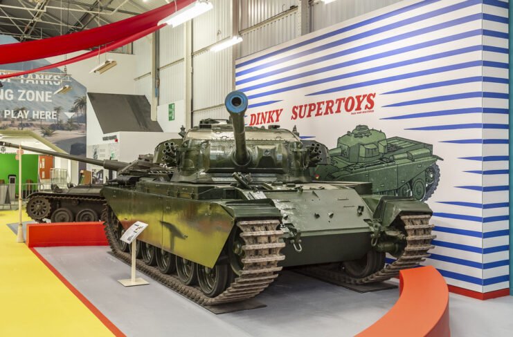 Centurion tank on display
