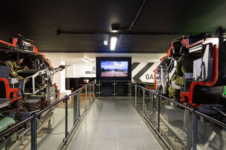 Centurion Mark III on display, cut in half