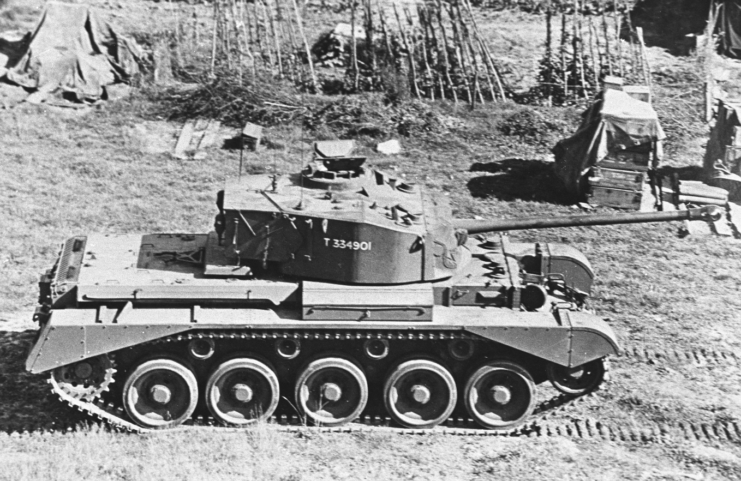 Overhead view of an A34 Comet