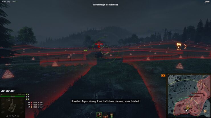 In-game play from World of Tanks