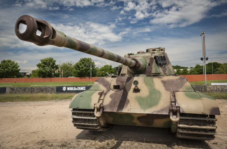 King Tiger parked outside