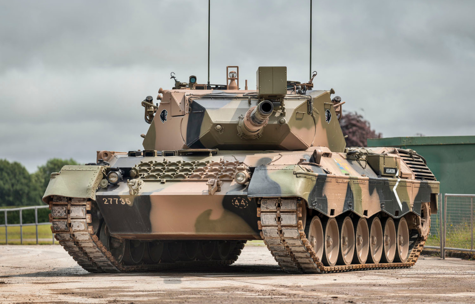 Leopard AS1 parked outside