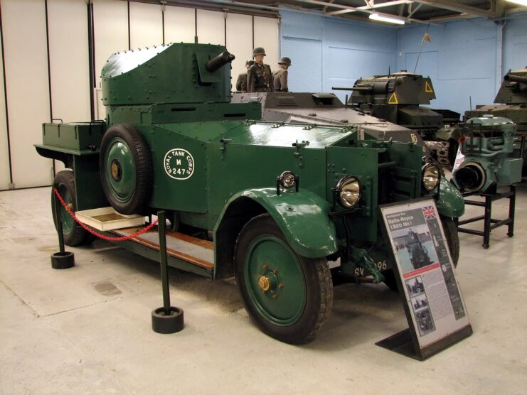 Rolls-Royce armoured car on display