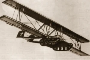 An artistic depiction of the Antonov A-40 tank