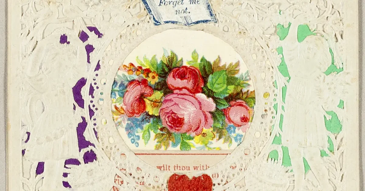 Forget Me Not (valentine), 1860/69. Artist Thomas Wood. 