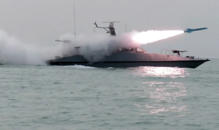 Iranian military personnel take part in an exercise titled 'Smart Control of the Strait of Hormuz', launched by the Naval Forces of the Islamic Revolutionary Guard Corps, is being carried out in the Persian Gulf and the Strait of Hormuz on February 16, 2026.