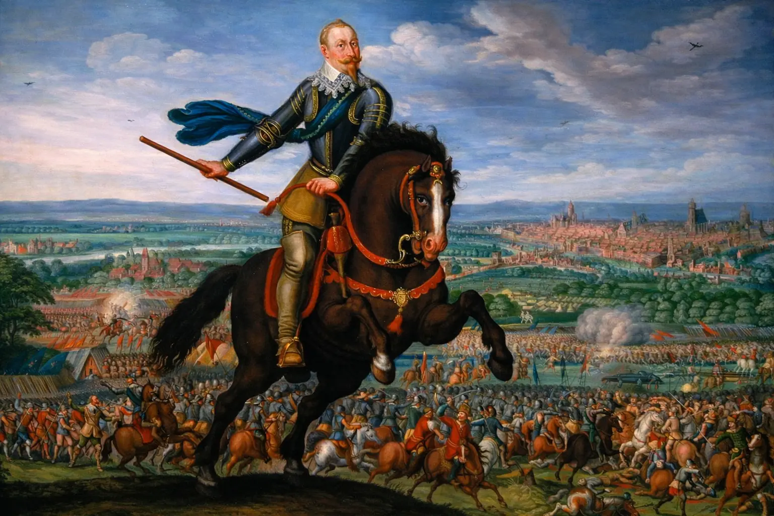 Gustavus Adolphus at Breitenfeld in 1631
