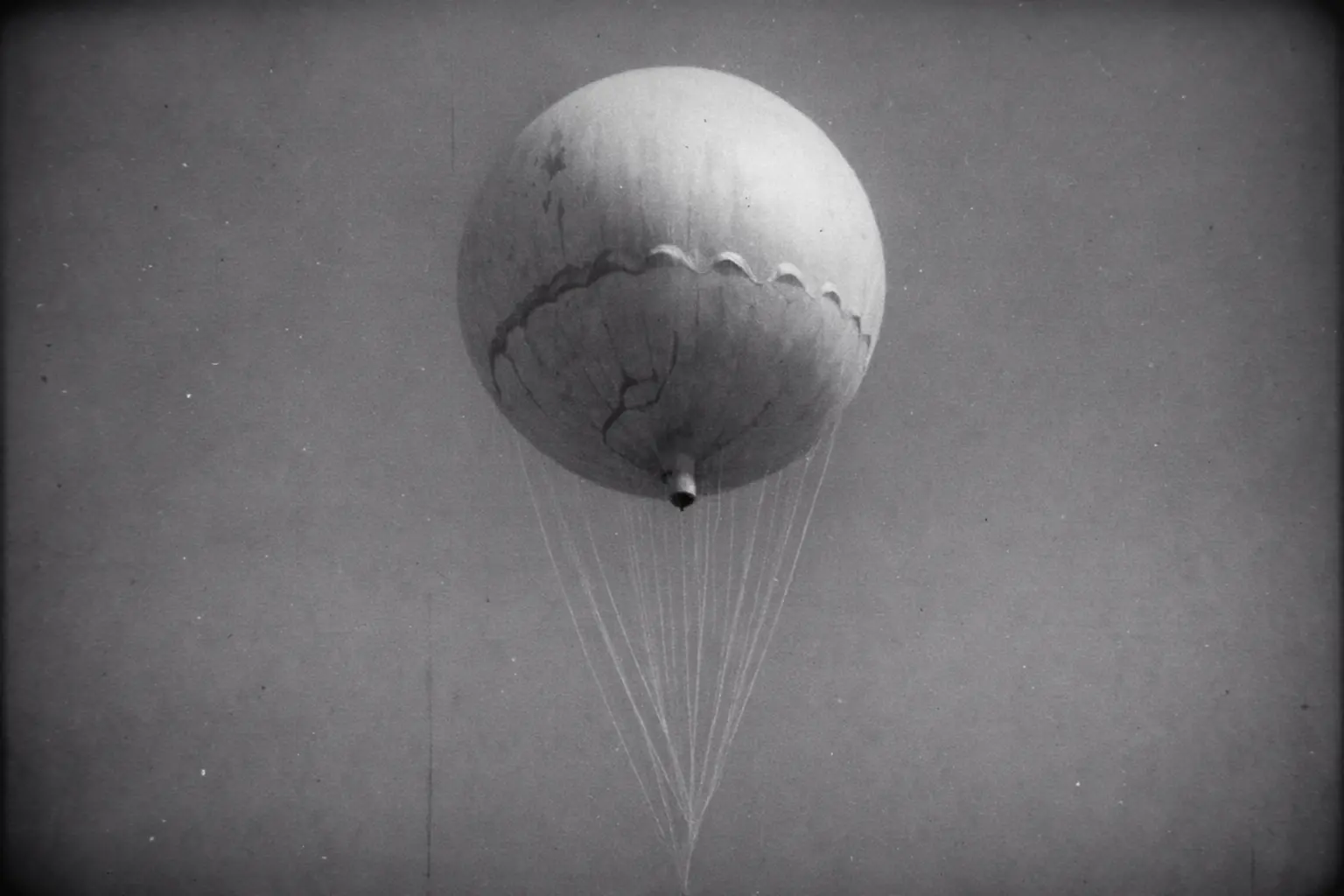 Japanese Fugo balloon in the sky.