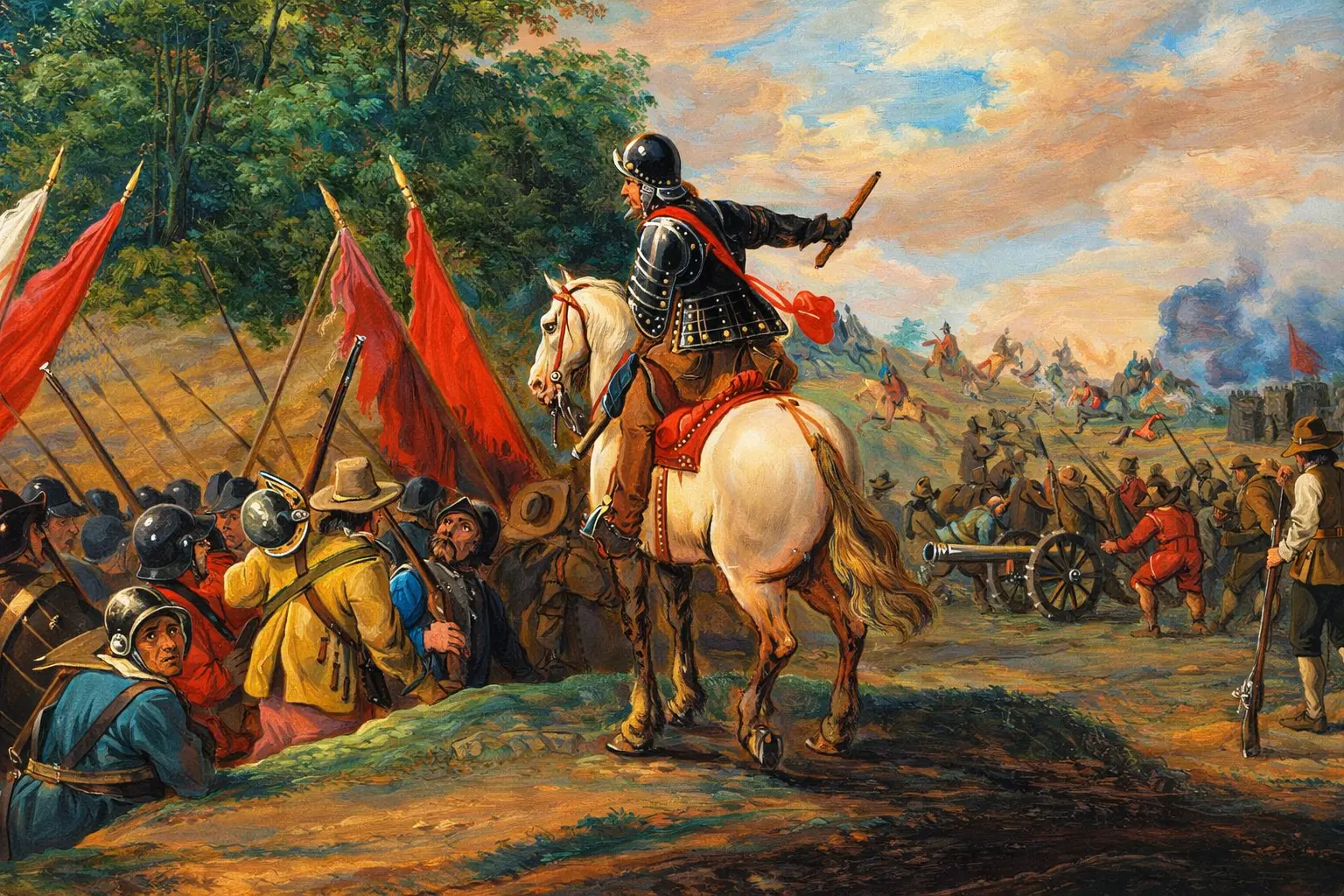 Gustavus Adolphus at Breitenfeld in 1631