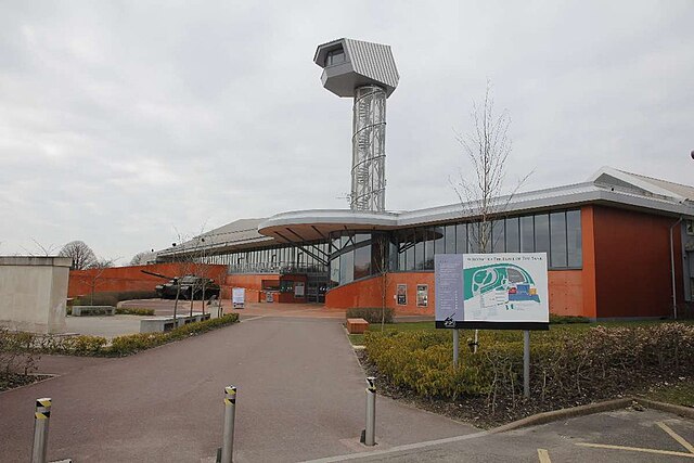 Exterior of the Tank Museum, in Bovington, Dorset, United Kingdom