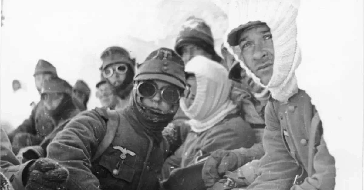 Battles around Narvik: A group of German mountain troops near Narvik