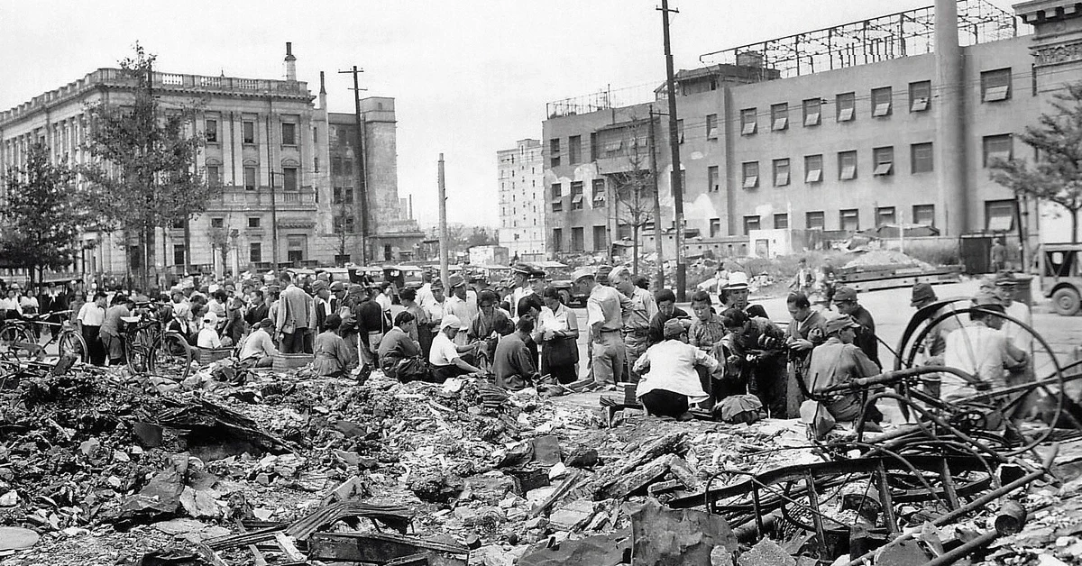 Bombing Of Tokyo in 1945.
