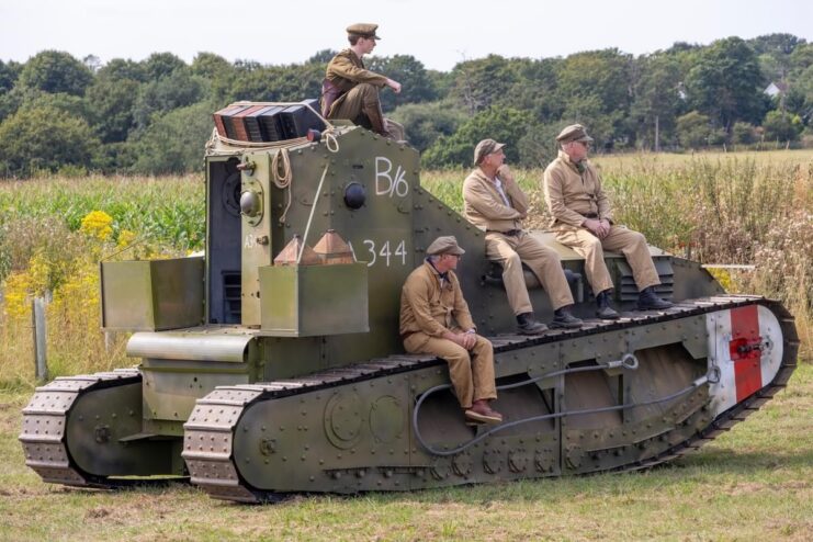 Re-enactors sitting atop Musical Box