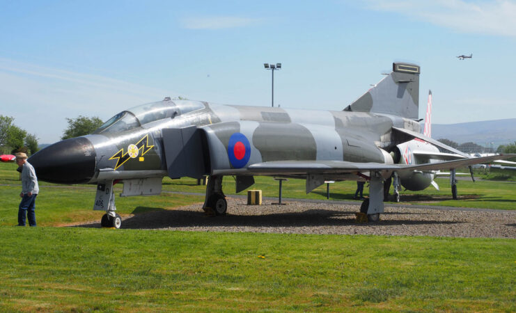 McDonnell Douglas F-4 Phantom on display outside
