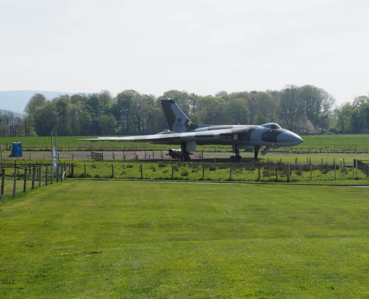 Avro Vulcan on display outside