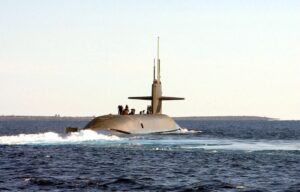 The USS Florida sails during "Giant Shadow," a Naval Sea Systems Command/Naval Submarine Forces exercise.