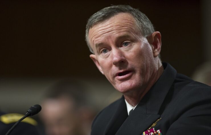 Vice Adm. William H. McRaven, nominated to be admiral and commander, U.S. Special Operations Command; during the Senate Armed Services hearing on his nomination.