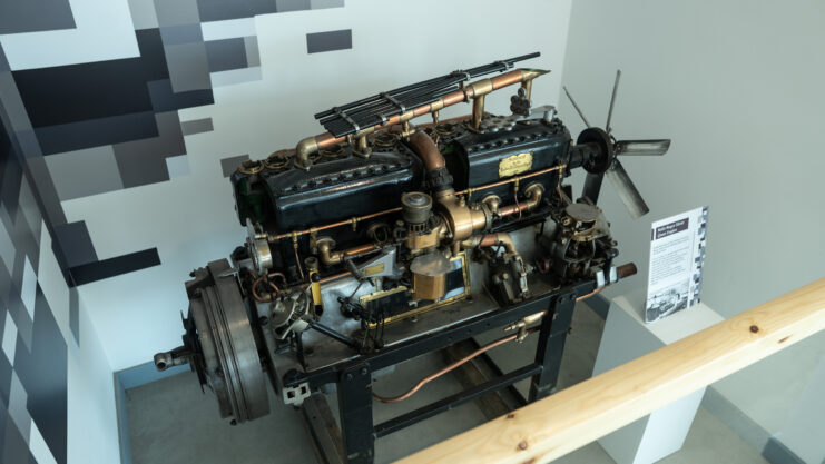 Rolls-Royce Silver Ghost engine on display